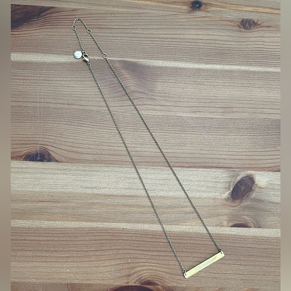 Stella and Dot retired Signature Engravable Delicate Necklace “life is short” - Picture 4 of 7